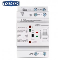 Монофазен АВР TOMZN Automatic Transfer Switch (ATS) TOQ6-63 2P 63A генератор