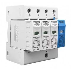 Защита от пренапрежение TOMZN TOV1-C 40 3P+N 20-40kA AC 275V 97x77x75mm