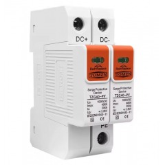 Катоден отводител TOMZN TZG40-PV 600V 2P DC Imax: 40kA In: 20kA orange