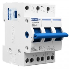 Механичен ключ за двойно захранване MTS TO319G 3P 80A AC 400V blue