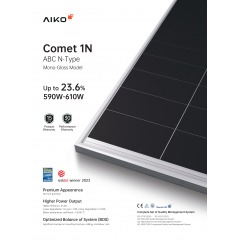 Соларен панел AIKO-A-MAH72Mw Comet 1N N-Type ABC 590Wp (2278x1134x30mm)
