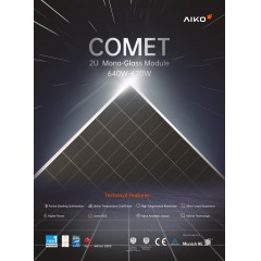 Соларен панел AIKO Comet 2U  N-Type ABC 650Wp (2382x1134x30mm) AIKO-G650-MCH72Mw
