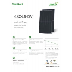 Соларен панел JINKO Solar Tiger Neo N-type 475Wp (1762x1134x30mm)