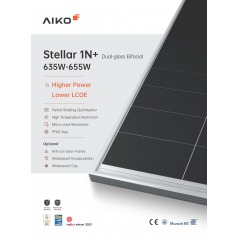 AIKO STELLAR 1N+ Dual-glass N-Type ABC 640Wp AIKO-G-MCH72Dw