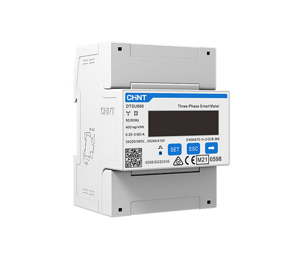 Трифазен ограничител Chint (Growatt) DTSU666 5(80)A 4P директен TPM-C