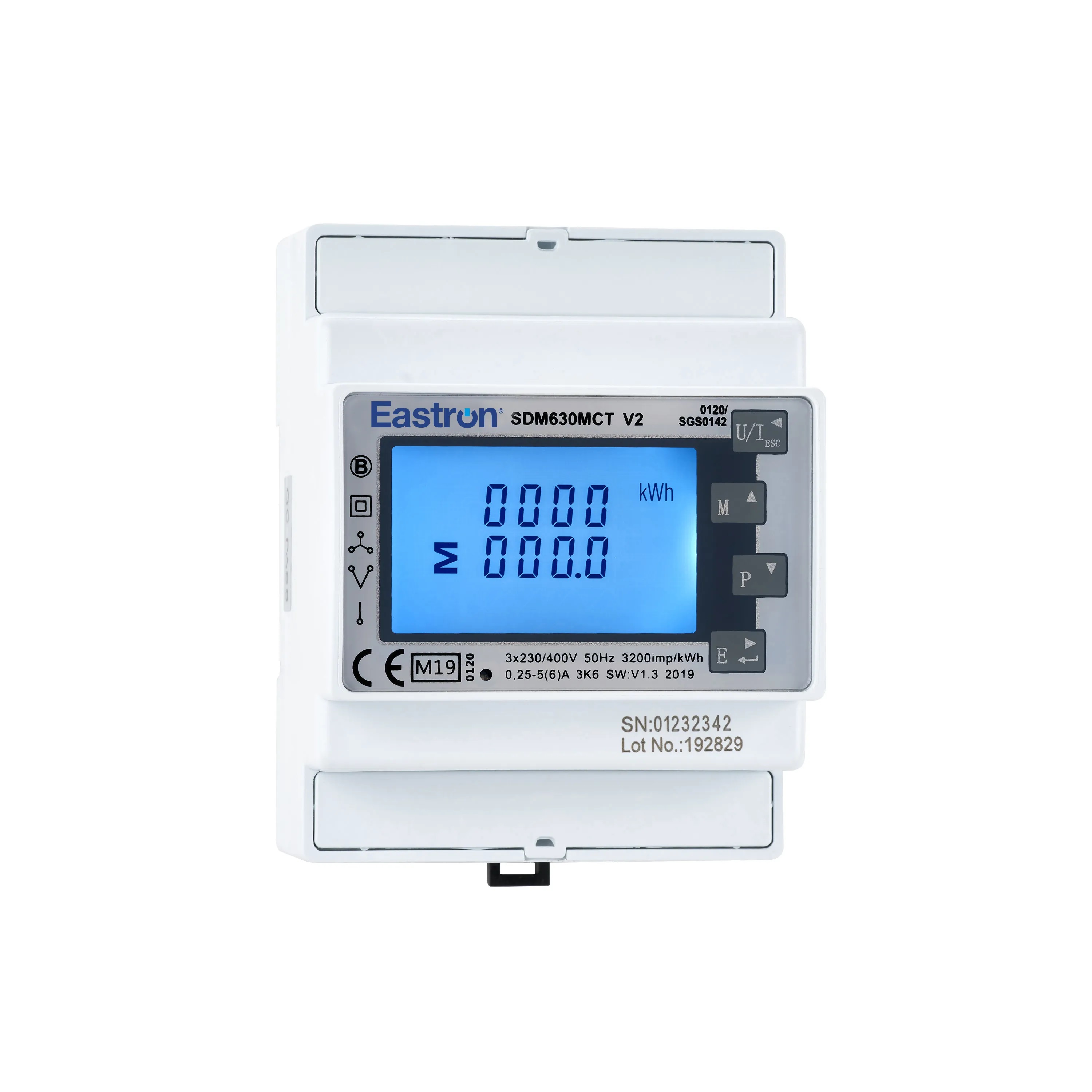 Трифазен ограничител Eastron SDM630MCT V2 MODBUS MID (DEYE) за токови тр. 1-5А