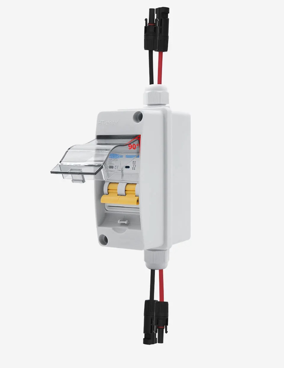 Предпазител автоматичен TOMZN TOB1Z-63 600V 16A 2P DC IP65 с кабели