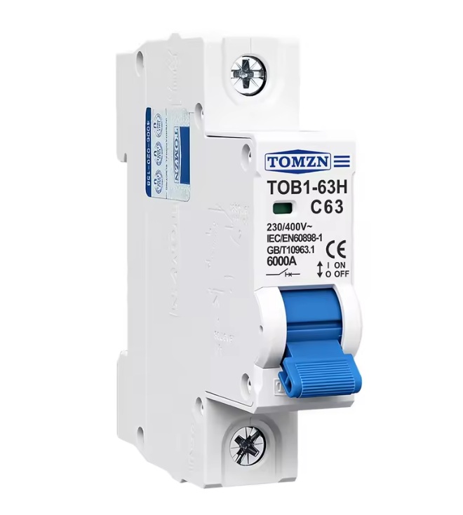 Предпазител автоматичен TOMZN TOB1-63H 230/400V 32A 1P AC MCB Class C